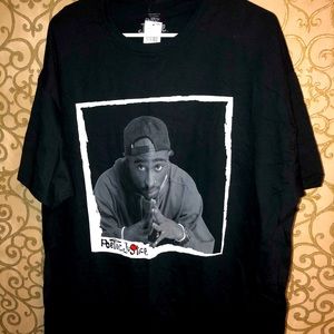 Black Tupac Poetic Justice T-Shirt